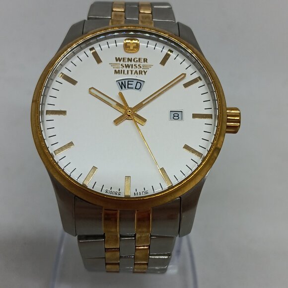 Wenger Terragraph 01.9041.214 Men's 42mm Two Tone S/Steel Swiss Quartz Watch - Picture 3 of 11